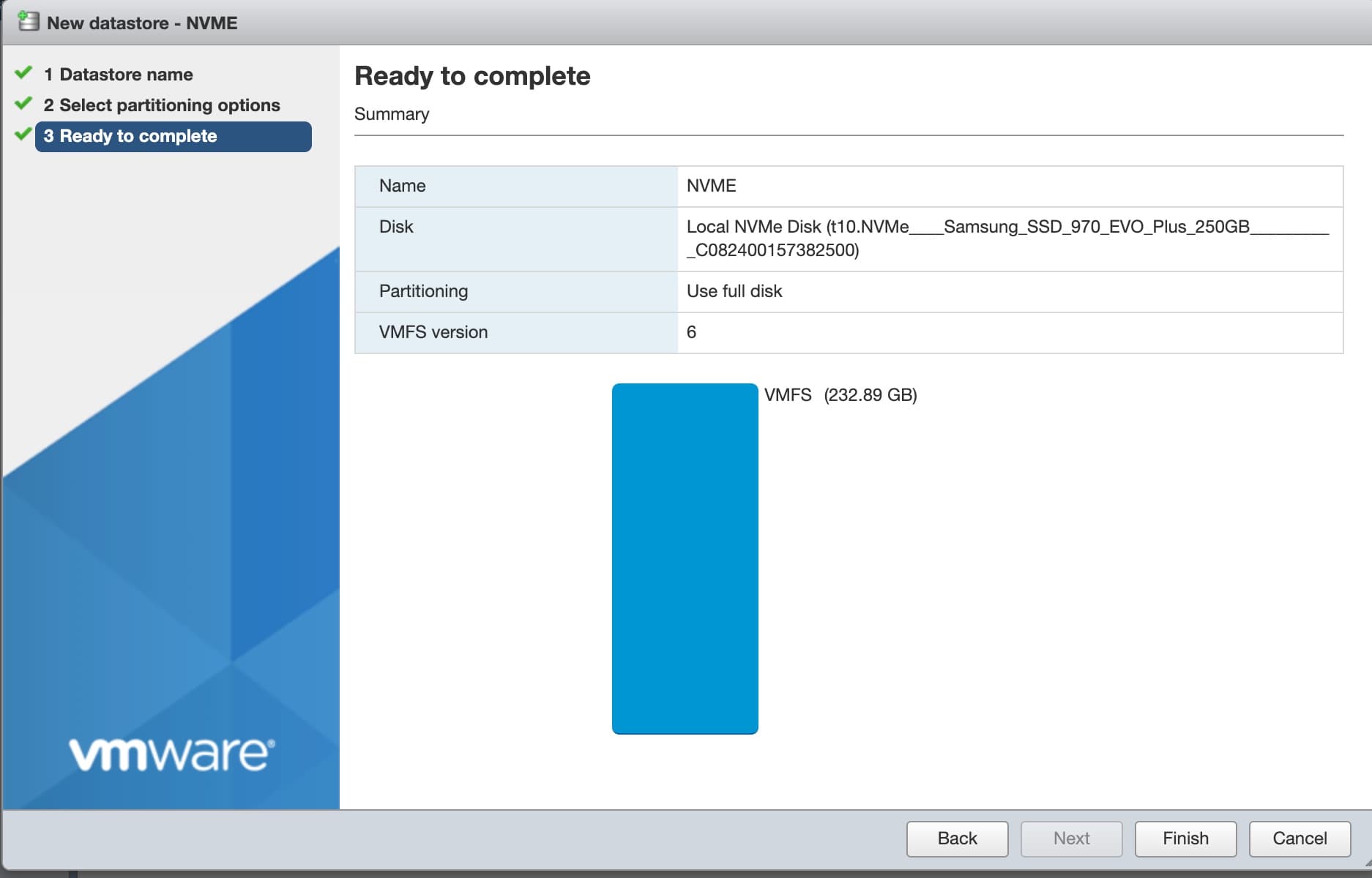 esxi create vmfs storage